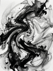Картина "Ink Storm Flow" - фото №2