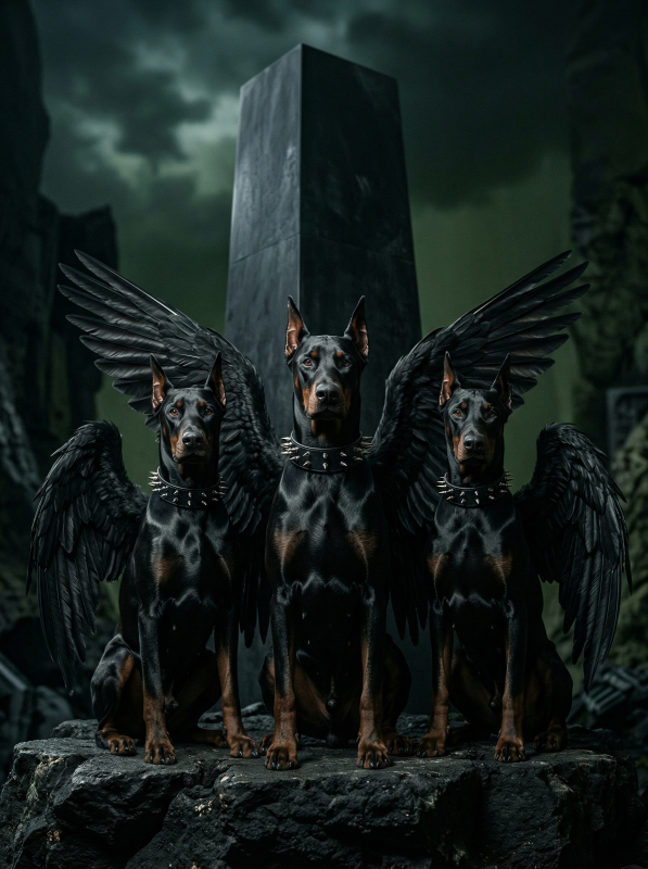 Картина "Guardians of the Threshold" - фото №2