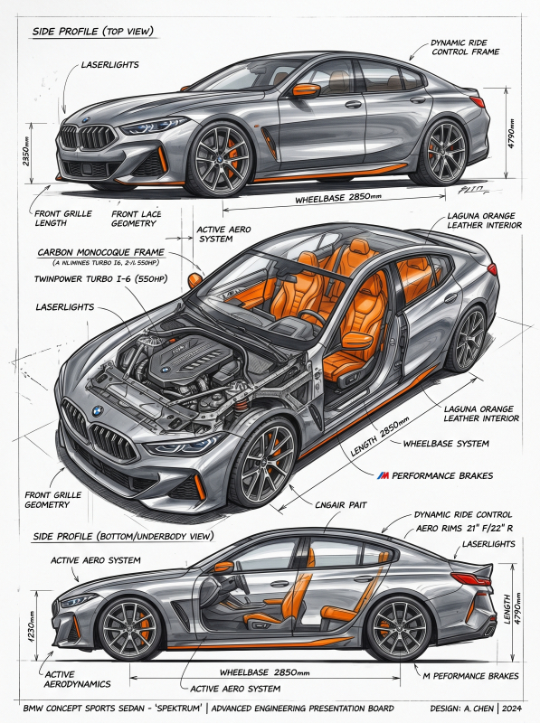 Картина "Інженерна Сила BMW" - фото №2