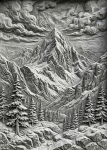 Картина "Carved Silence" - фото №2