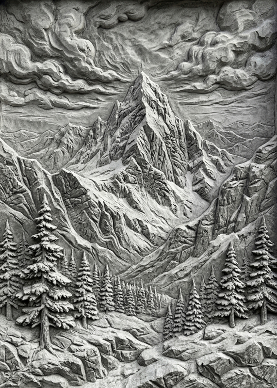 Картина "Carved Silence" - фото №2