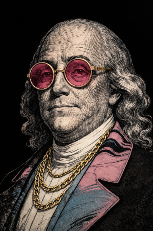 Картина «Franklin Reimagined» - фото №2