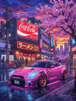 Картина "Drift Sakura" - фото №2