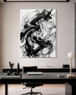 Картина "Ink Storm Flow" - фото №1