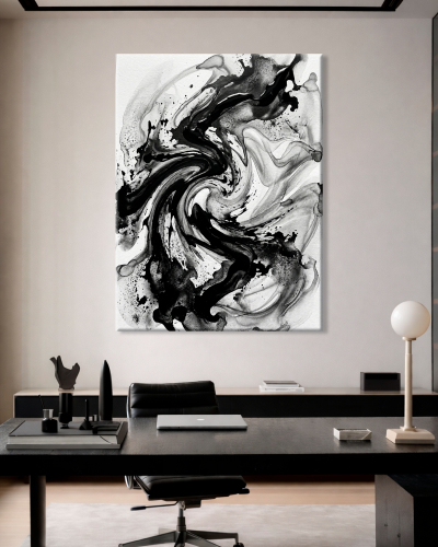 Картина "Ink Storm Flow" - фото