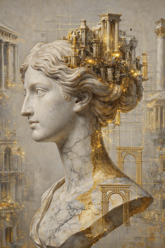 Картина "Architecture of a Timeless Mind" - фото №2