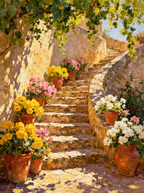 Картина "Sunny Terrace" - фото №2