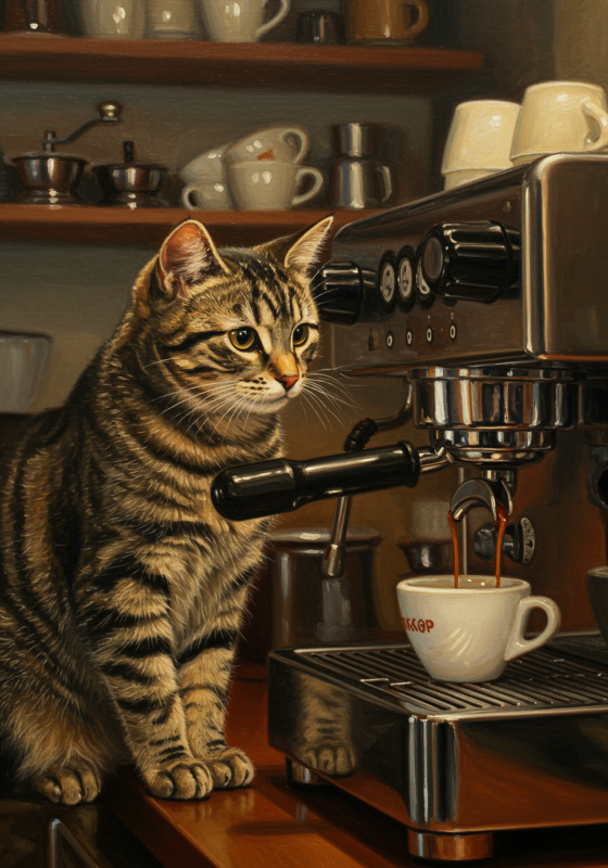 Картина "Barista" - фото №2