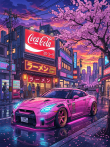 Картина "Drift Sakura" - фото №2