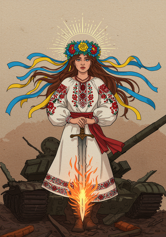 Картина "Берегиня вогню" - фото №2