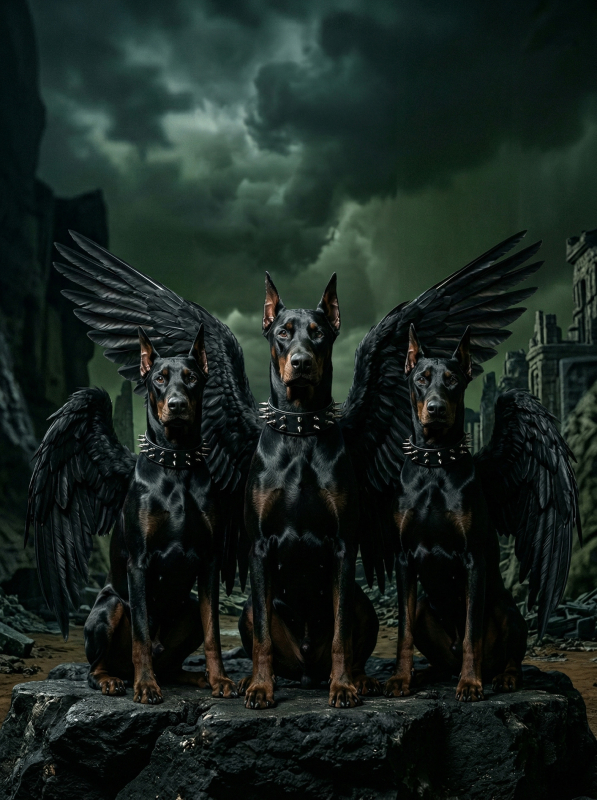 Картина "Guardians of the Threshold" - фото №2
