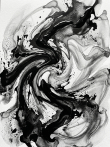 Картина "Ink Storm Flow" - фото №2