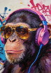 Картина "Music Monkey" - фото №2