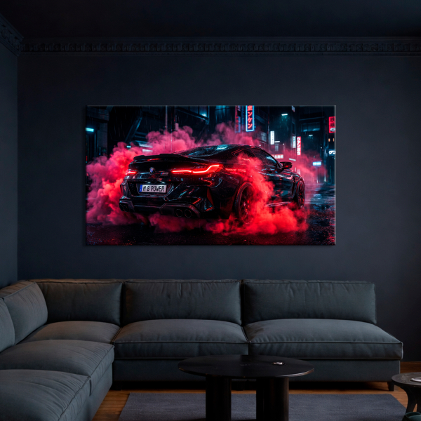 Картина "Неоновий Драйв BMW" - фото