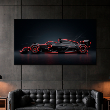 Картина "Неонова Швидкість Ferrari" - фото