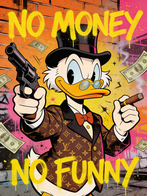 Картина "No money - No funny" - фото №2