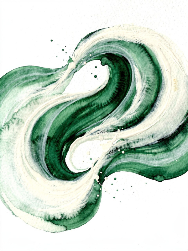 Картина "Green Stream" - фото №2