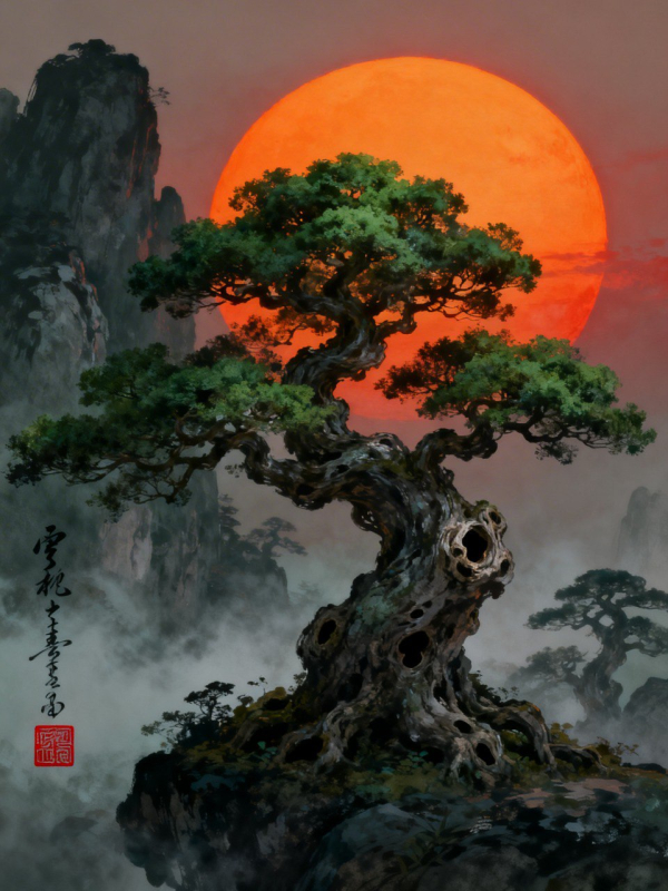 Картина «Red Sun» - фото №2