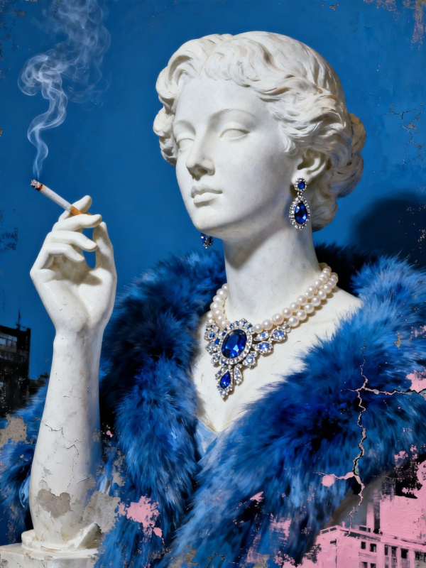 Картина "Blue Luxury Silence" - фото №2