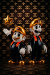 Картина "Play in Gold" - фото №2