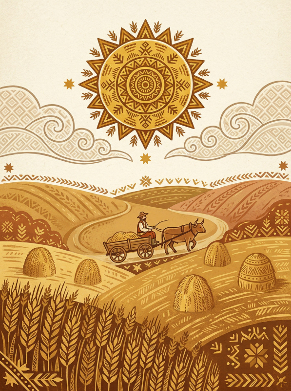 Картина "Harvest Journey" - фото №2