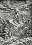 Картина "Carved Silence" - фото №2