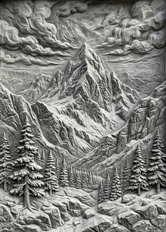 Картина "Carved Silence" - фото №2