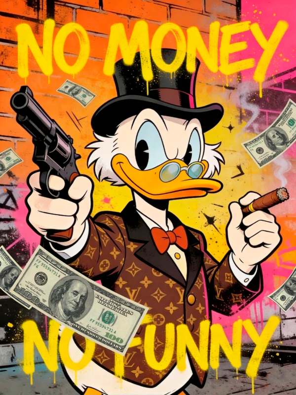 Картина "No money - No funny" - фото №2