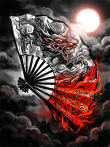 Картина "Rage of the Dragon Wind" - фото №2