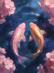 Картина "Koi Harmony" - фото №2