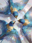 Картина "Golden Swallows" - фото №2